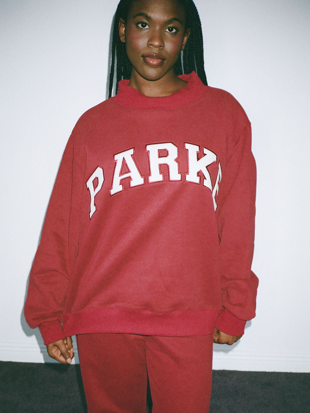 burgundy + white