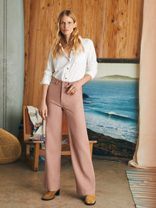 Womens - Stretch Terry Harbor Pant | Wood Rose