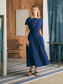 Womens - Coast To Coast Midi Dress | Navy