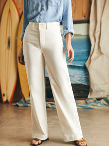 Womens - Stretch Terry Harbor Pant | Egret