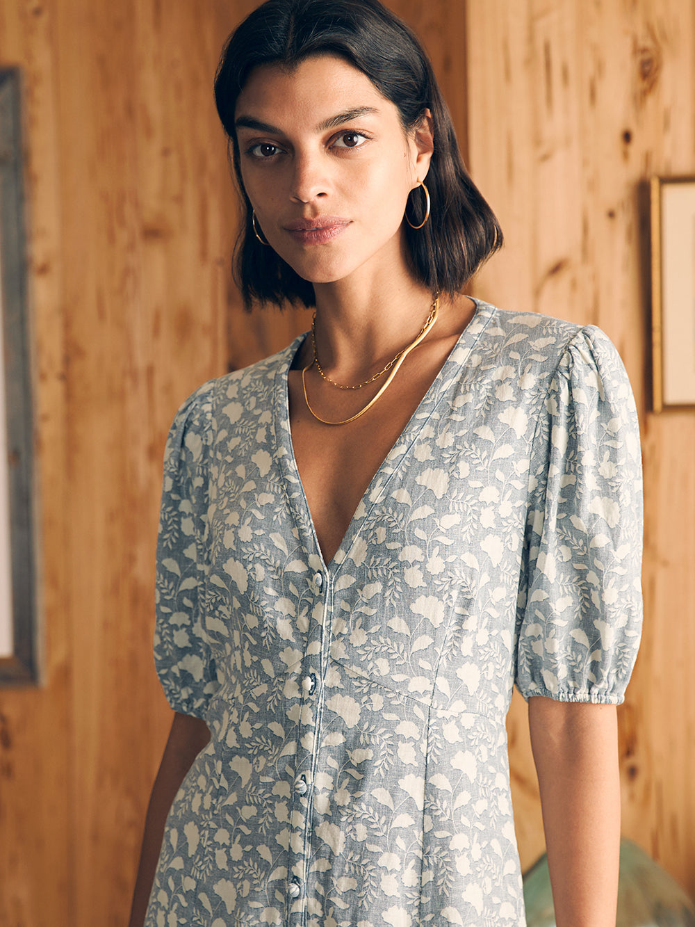 Womens - Gemina Dress | Indigo Echo Floral