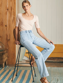 Womens - Stretch Terry Patch Pocket Pant | Clearlake Wash