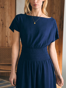 Womens - Coast To Coast Midi Dress | Navy