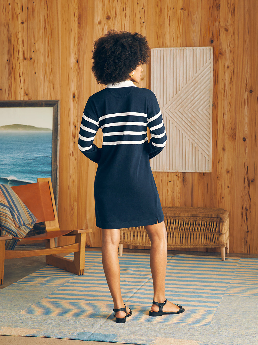 Womens - Rugby Jersey Dress | Cape May Stripe