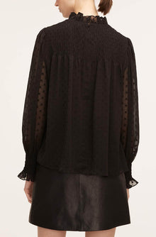 Clip Dot Blouse | Black