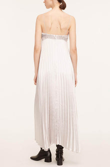 LamÃ© Pleated Dress | Silver