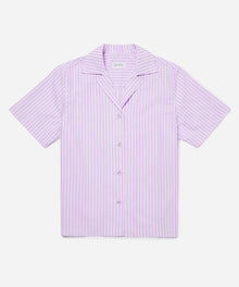 Violet Quartz | Dani Cotton Stripe SS Shirt