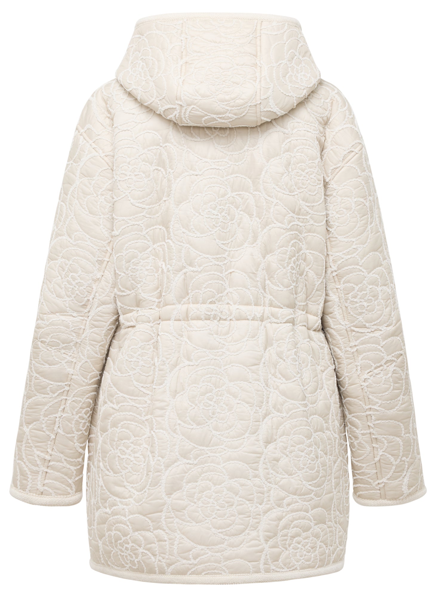 Waist-Defining Cotton Jacket | Beige