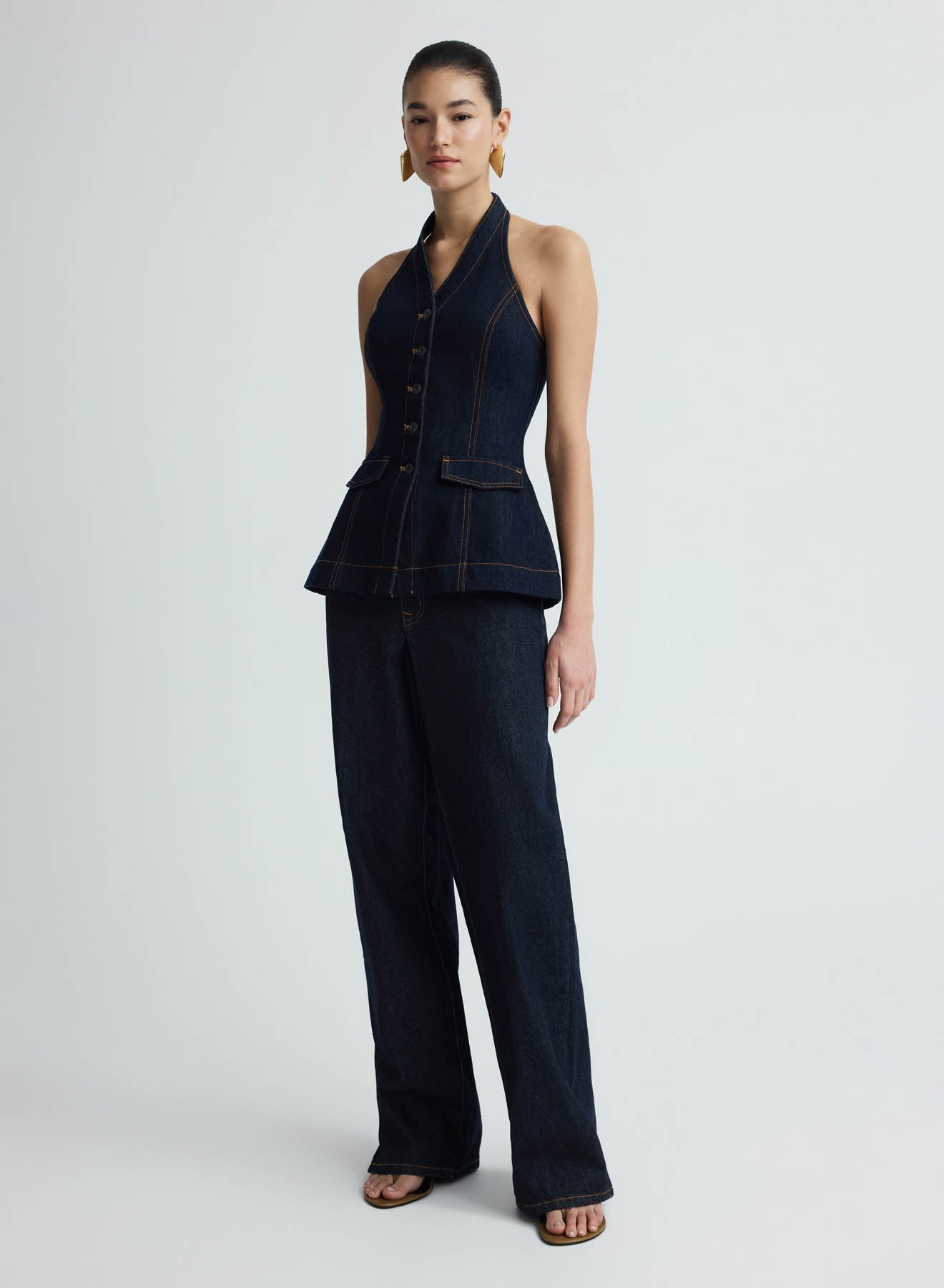 Rhea Top | Dark Indigo