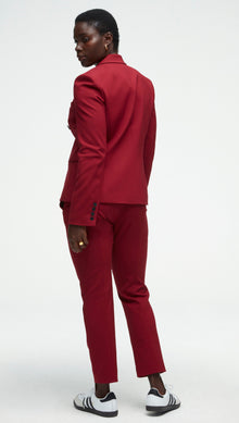 Crossover Blazer in Performance Cotton | Merlot