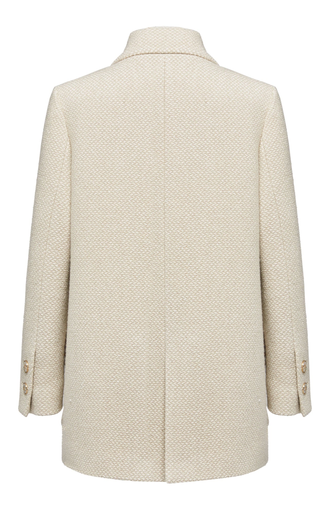 Tweed Double-Breasted Blazer  | Beige