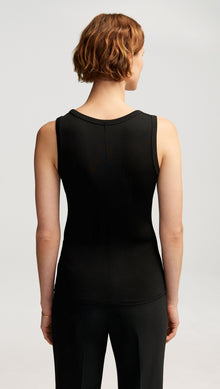 Benson Tank in Matte Jersey | Black