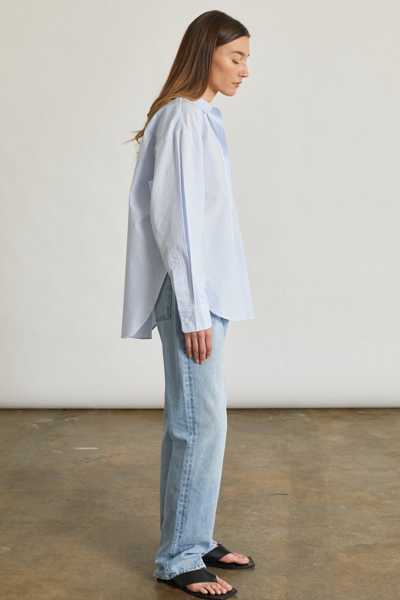 Oversized Long Sleeve Shirt - Almina Concept