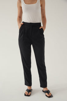High Waisted Pleated Trouser - Almina Concept