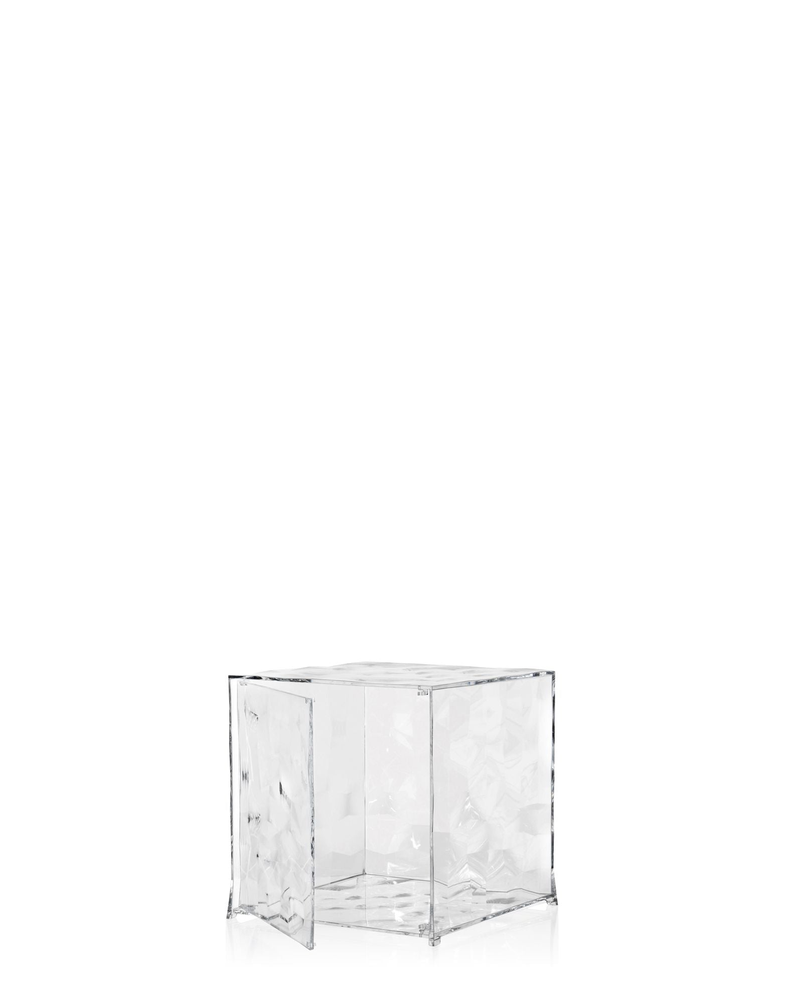 Optic Cubical Container with Door | Single | Crystal