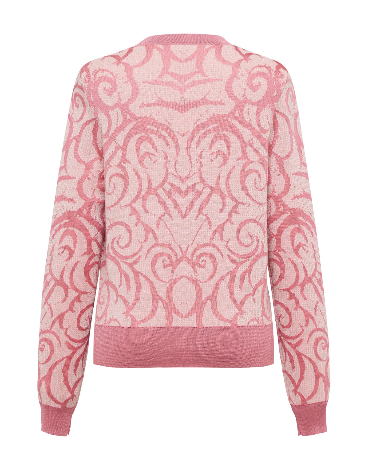 Sheer Knit Cardigan | Pink