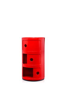 Componibili Classic Storage Unit - 3 Elements | Single | Red