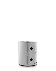 Componibili Metal Storage Unit - 2 Elements | Single | Chrome