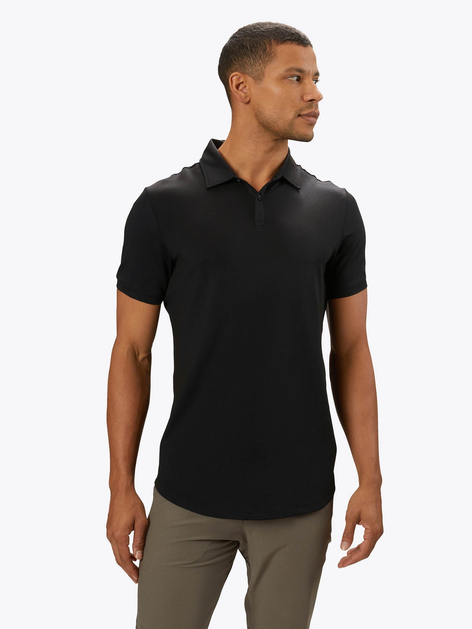 Mens | COZ Signature-Fit Pima Cotton Blend Polo | Black