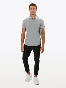 Mens | COZ Signature-Fit Pima Cotton Blend Polo | Granite