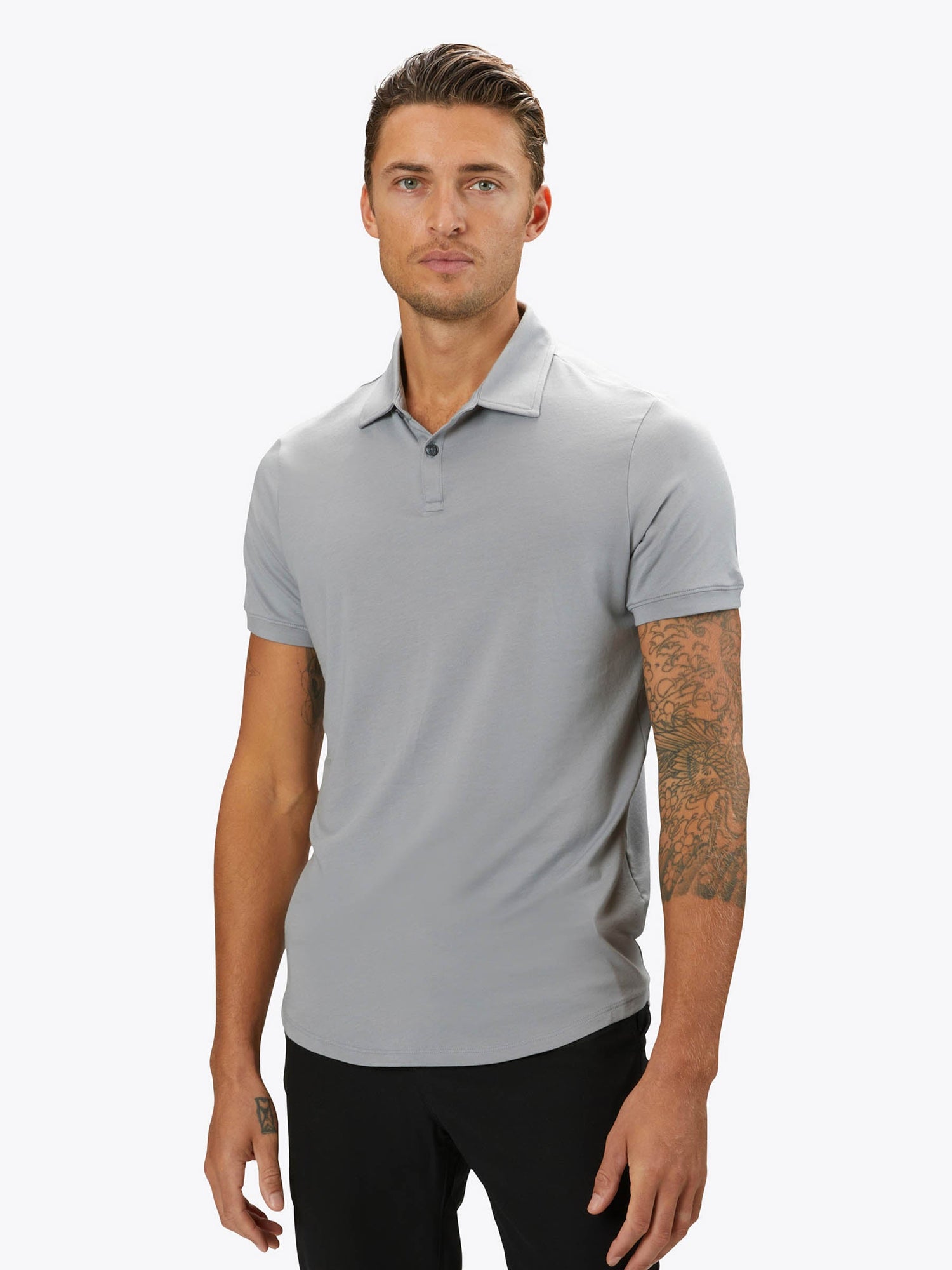 Mens | COZ Signature-Fit Pima Cotton Blend Polo | Granite
