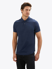 Mens | Prestige Signature-Fit Pima Cotton Polo | Pacific Blue