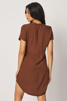 V Neck Dress - Golden Topaz