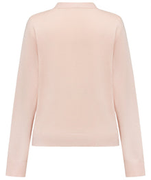 Mulberry Silk Wool Knit Sweater | Pink