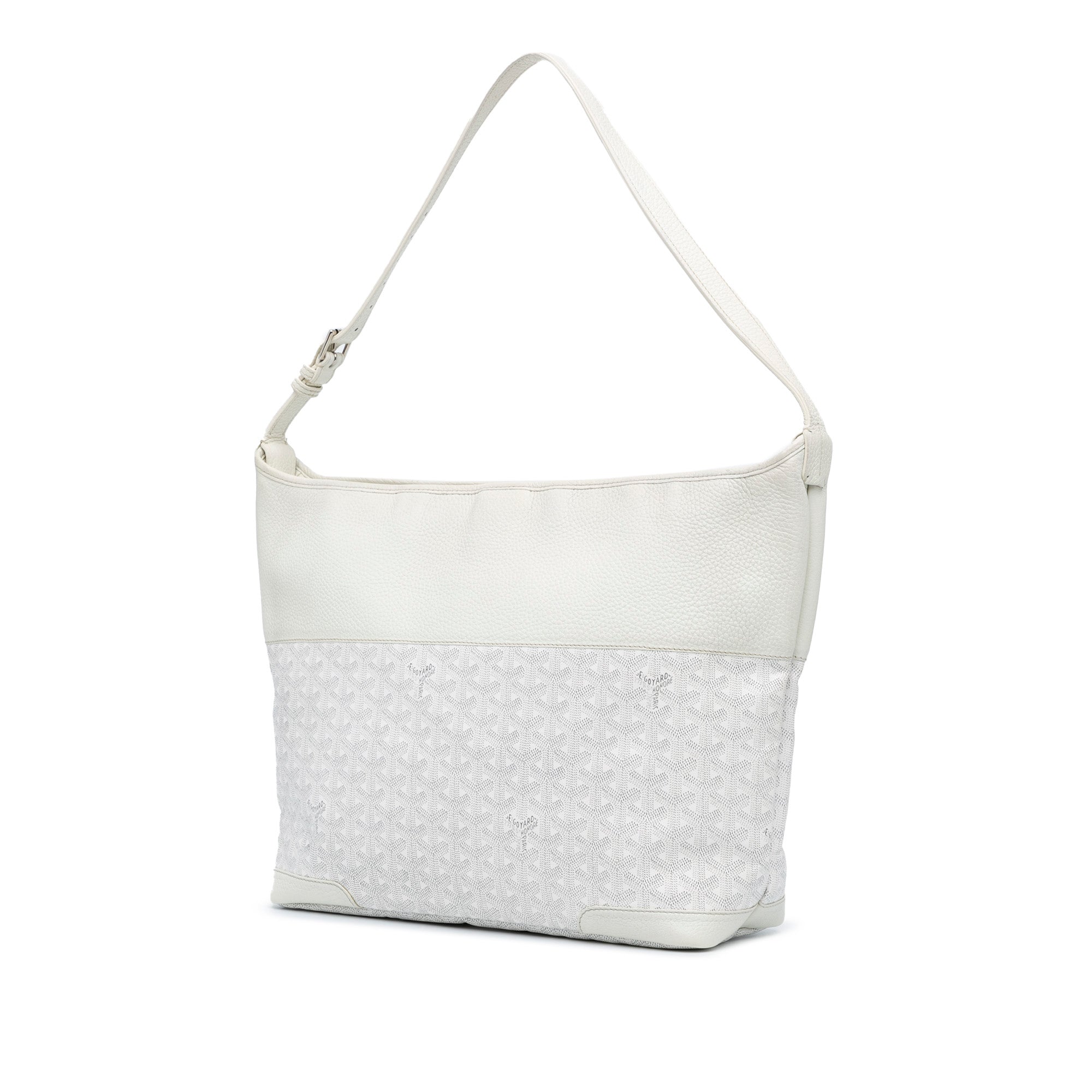 Goyard | Pre-Owned Goyardine Grenadine Hobo | White