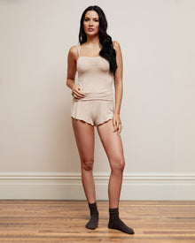 Sleep Shortie | Heather Sand