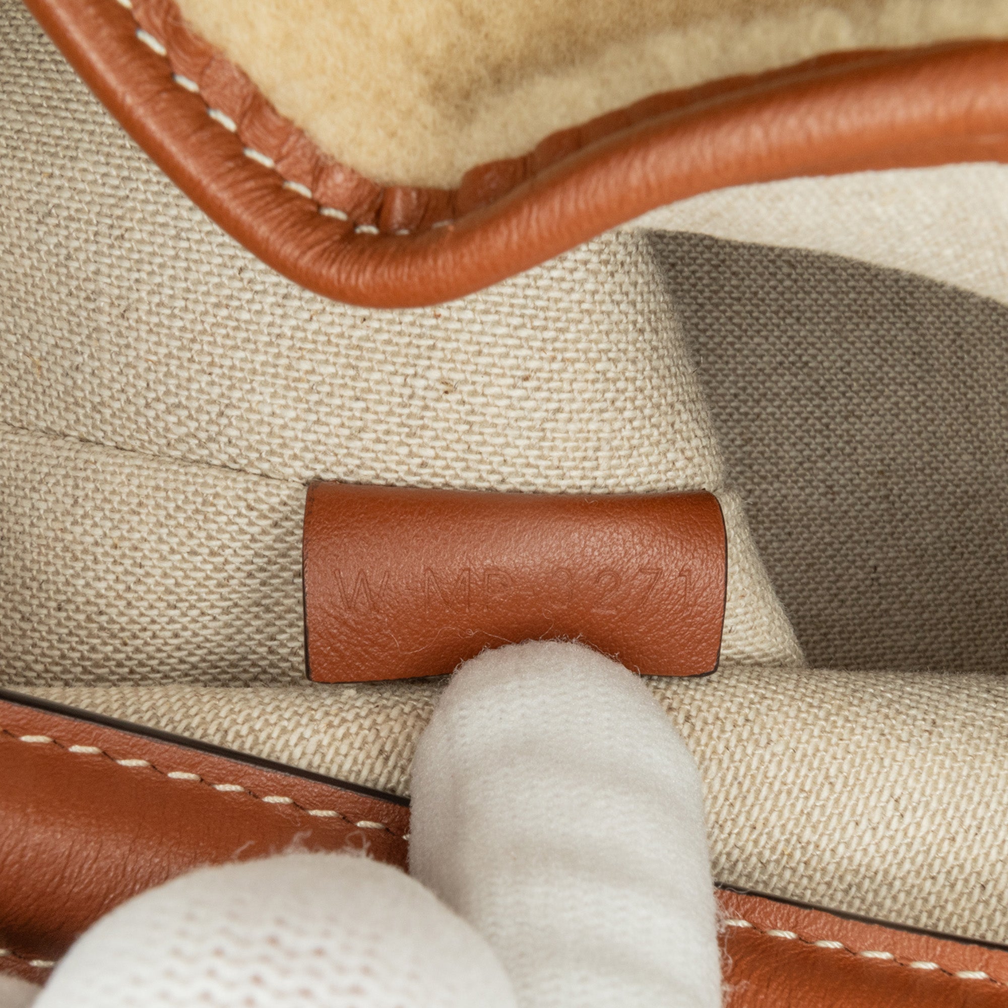 Celine | Pre-Owned Shearling Bucket 16 | Brown/Beige