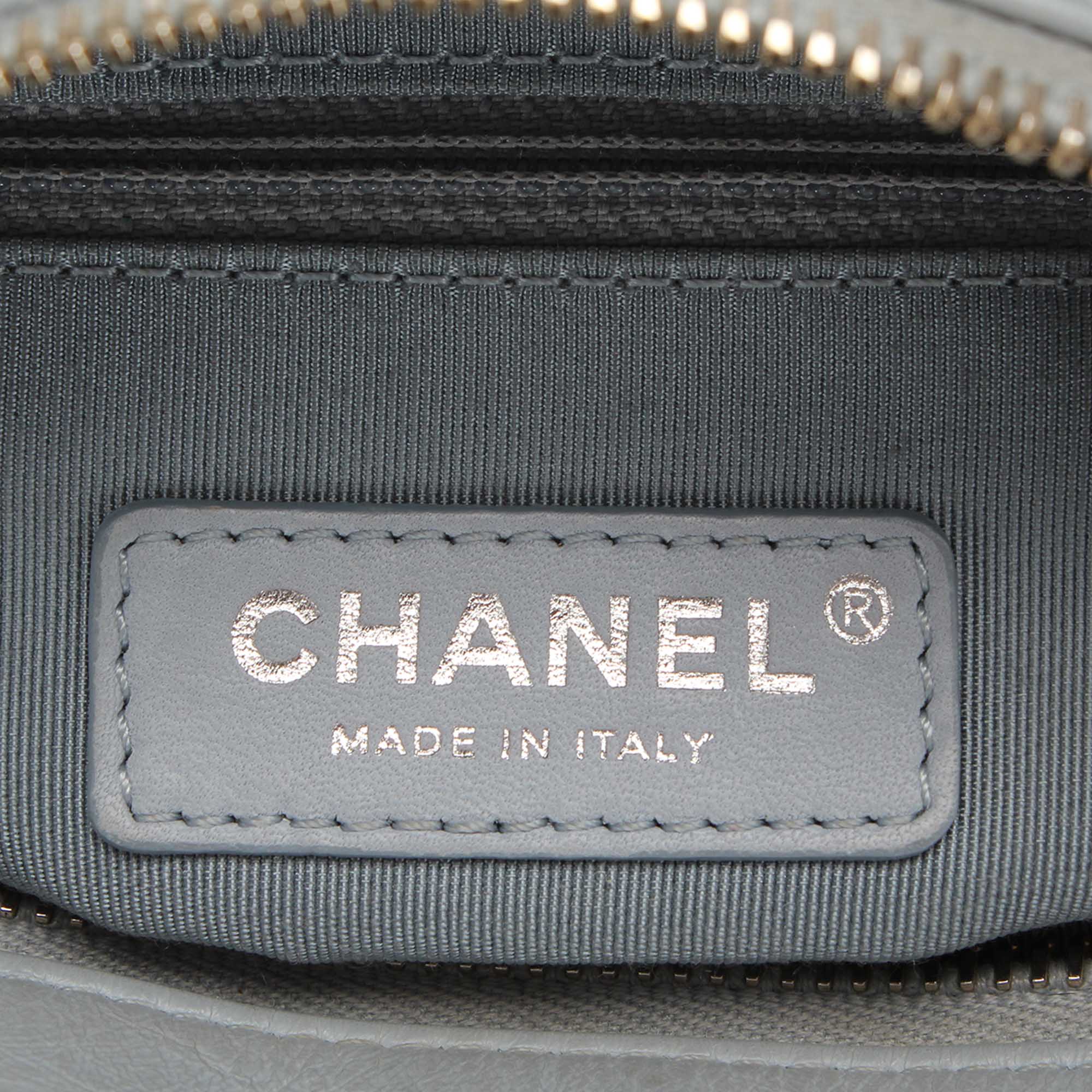 Chanel | Pre-Owned Medium Gabrielle Leather Shoulder Bag | Gray