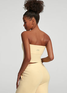 Chunky Knit Crop Top | Lemon Meringue