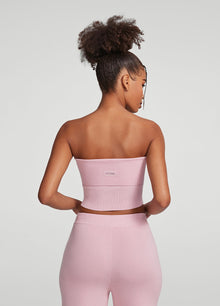 Chunky Knit Crop Top | Ballet Pink