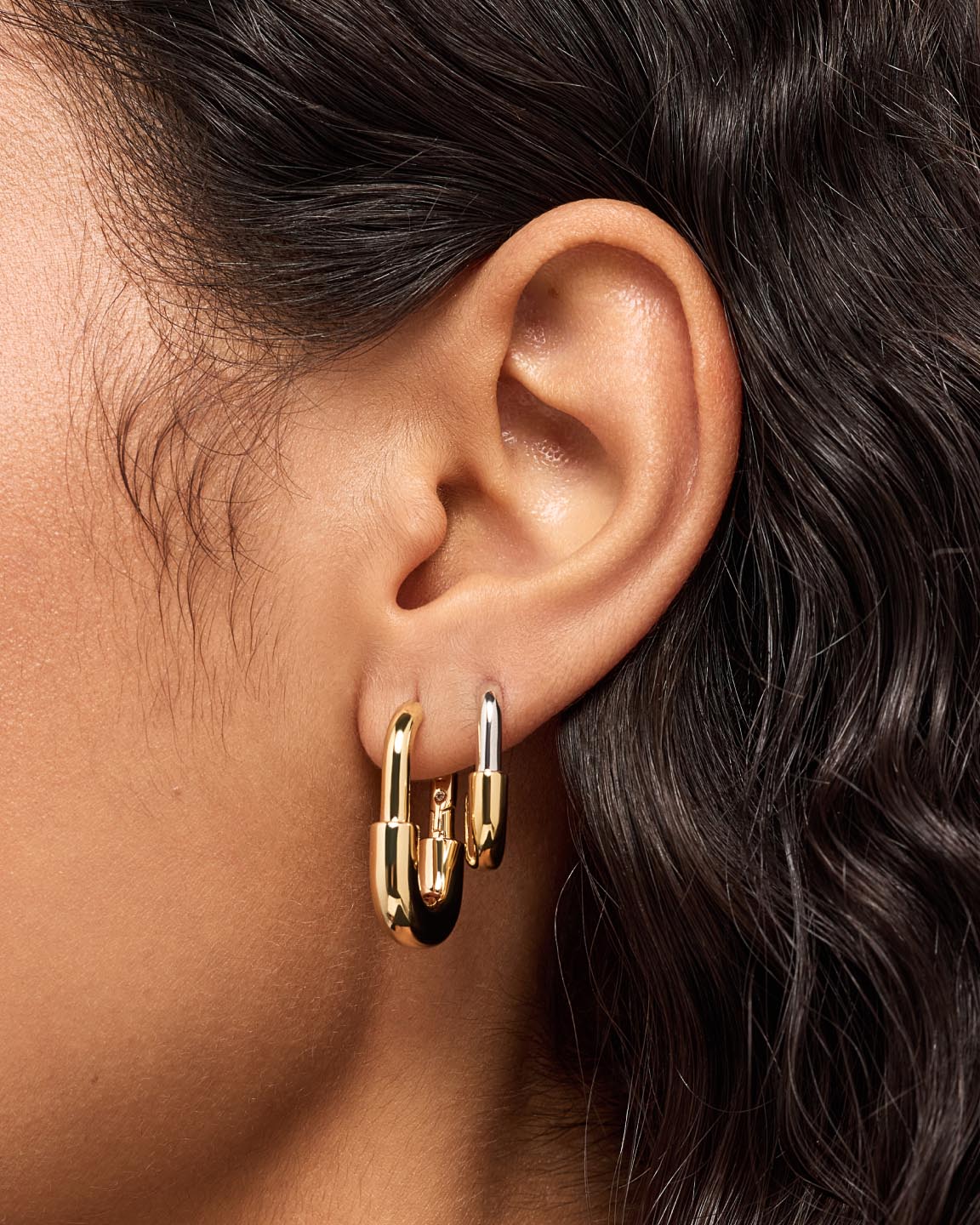 Brynley Large Hoops | 14K Gold on Brass