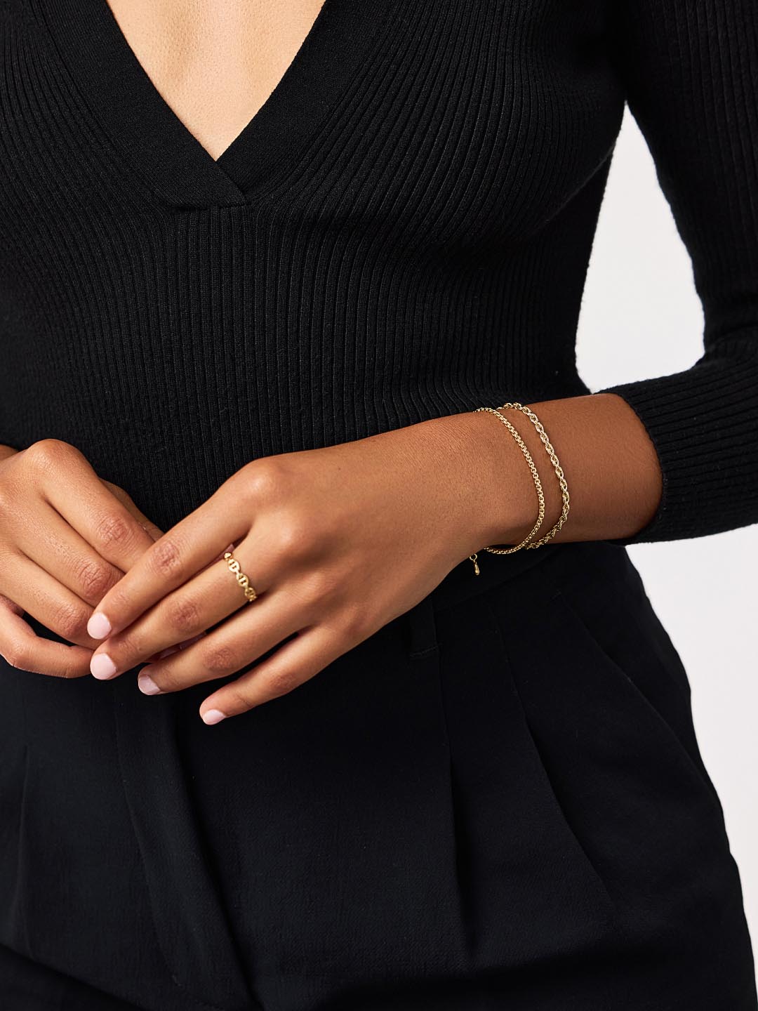 Danay Soft Box Chain Bracelet | 14K Gold on Brass