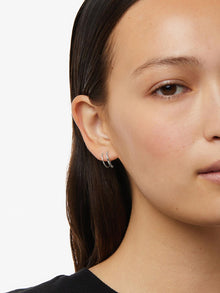Harley Double Hoop Earrings | Sterling Silver