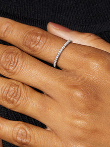 Celine Eternity Ring | Sterling Silver | Cubic Zirconia