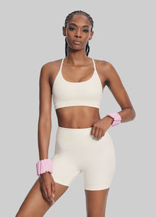 High-Waisted Impact Mesh Shorts | Ivory