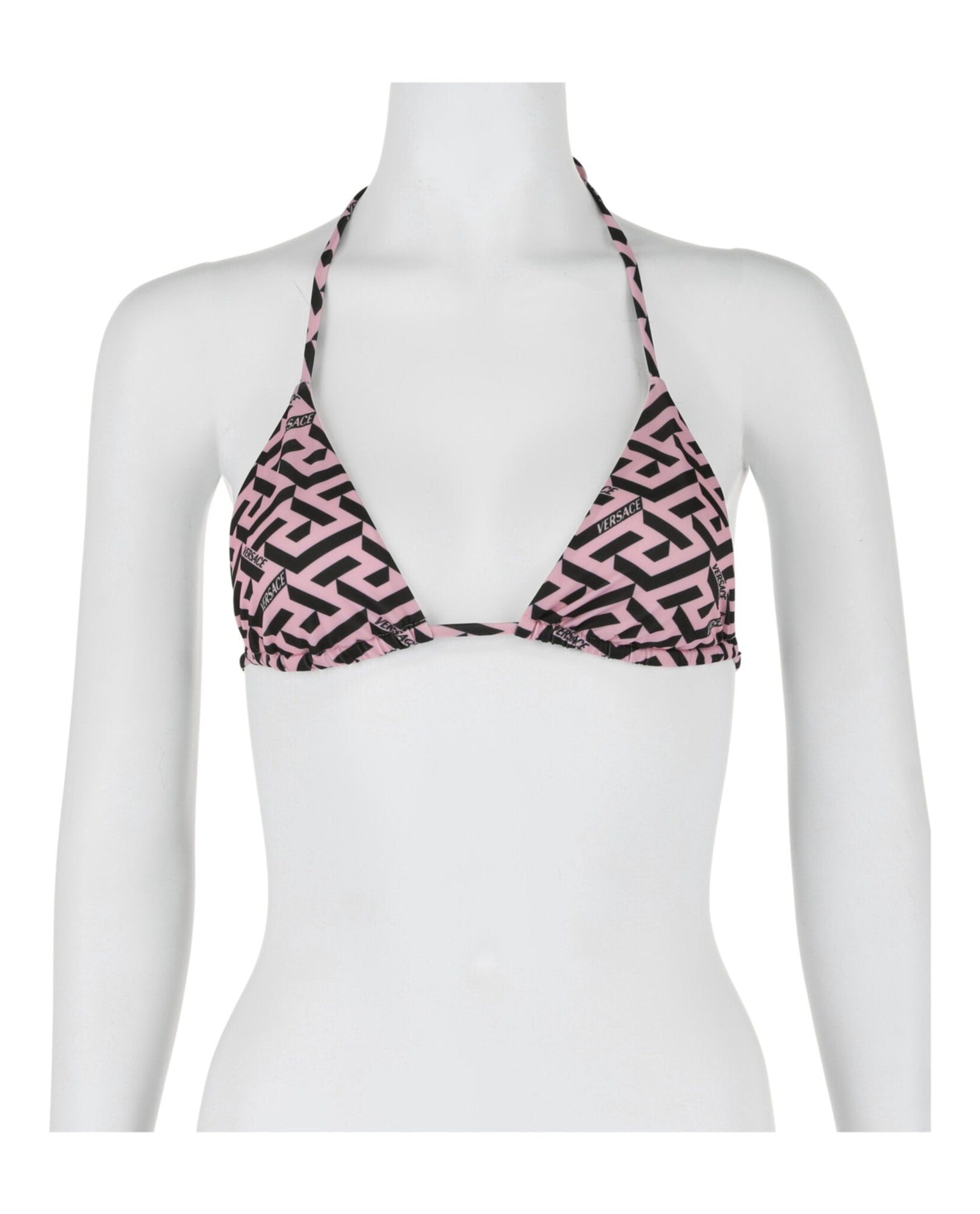 Versace | Greca Print Triangle Bikini Top