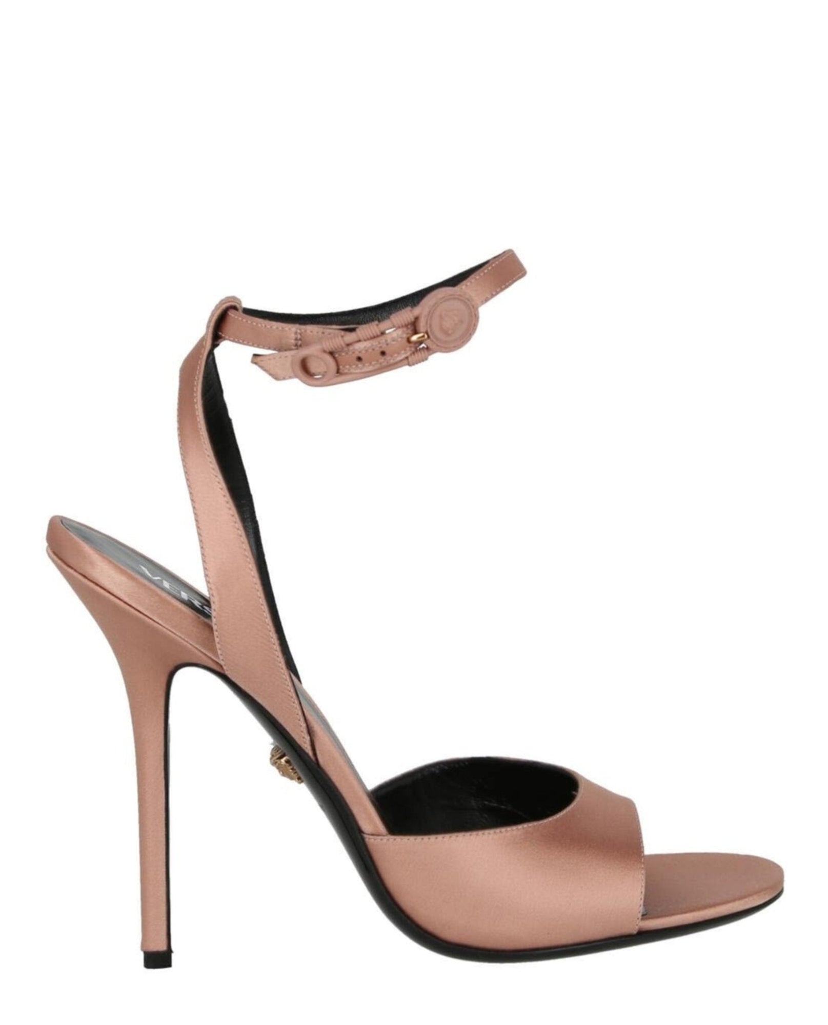 Versace | Safety Pin Silk Heel Sandals