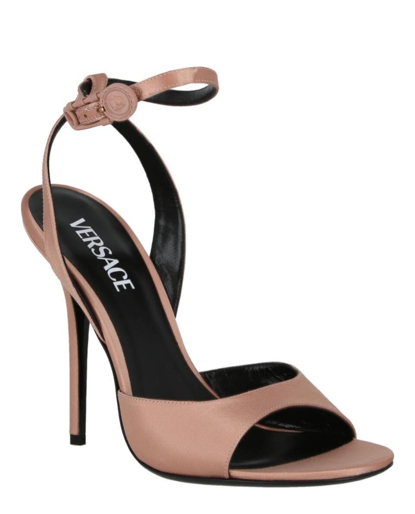 Versace | Safety Pin Silk Heel Sandals