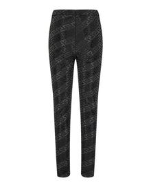 Versace | La Greca Crystal Embellished Leggings