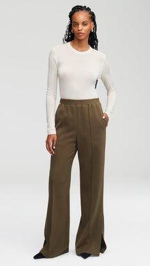 Pull-On Pant in Cozy Jersey | Olive