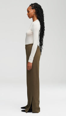 Pull-On Pant in Cozy Jersey | Olive