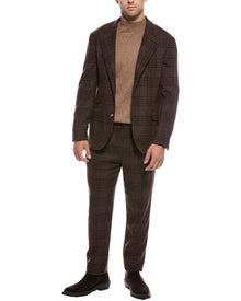 Brunello Cucinelli | Mens | 2pc Pleated-Front Wool & Silk-Blend Suit | Multi