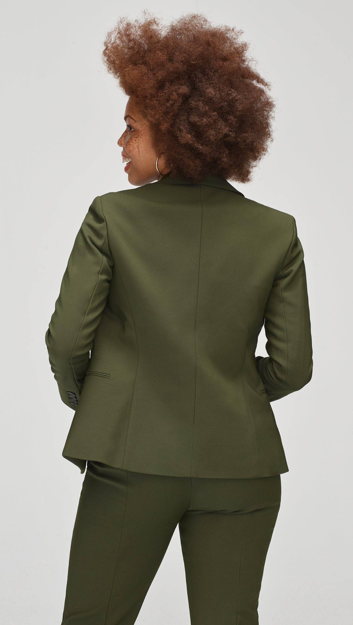 Crossover Blazer in Performance Cotton | Olive