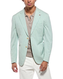 ISAIA | Mens | Silk-Blend Blazer | Green