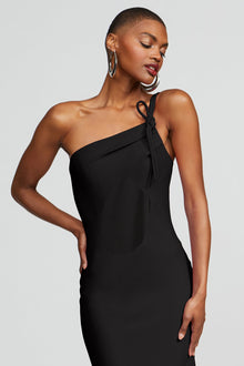 Halston | Sybil Gown In Crepe | Black
