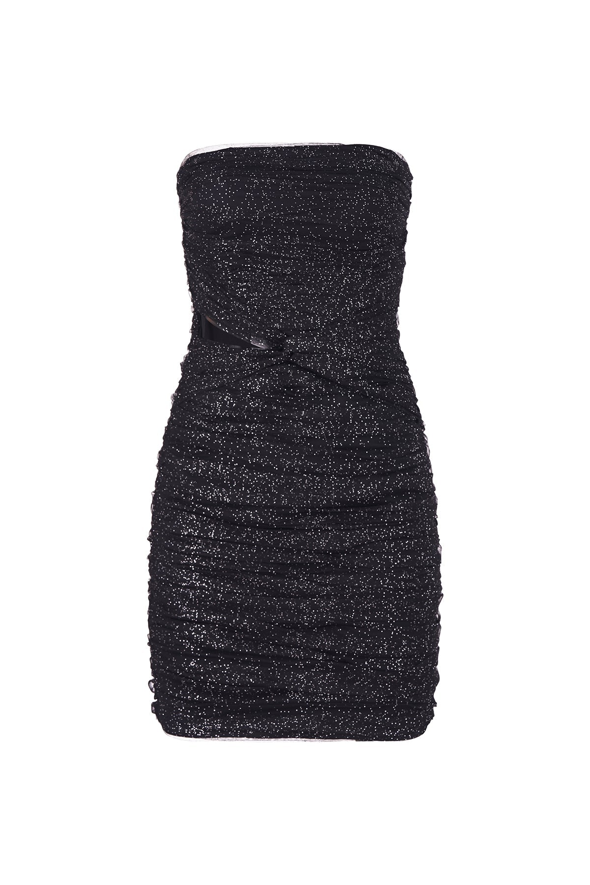 Halston | Lani Dress In Shimmer Tulle | Black